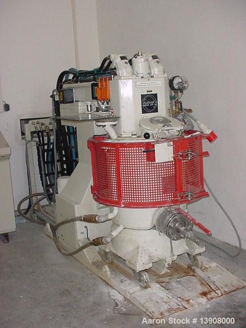 Used-MTI paste mixer, type P-Z9-100/ADD. Vertical heating and cooling mixer combination, capacity 26 gallons (100 liters), j...