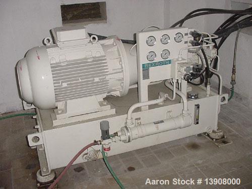 Used MTI paste mixer, type P-Z9-100/ADD. Vertical heating and cooling mixer combination, capacity 26 gallons (100 liters), jacketed tank, working capacity 18.5 gallons (70 liters), 380 volts/50 hz/3 ...