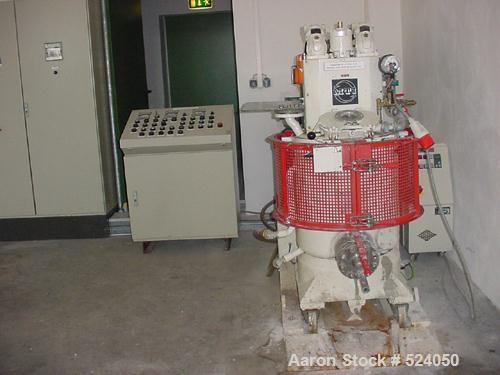 USED: MTI paste mixer, type P-Z29-100/ADD. Vertical heating/coolingmixer combination, capacity 26 gallon (100 liters), jacketed tank,working capacity 18.5 gallon (70 liters). 380 volts/50 hz/3 ph,sta...