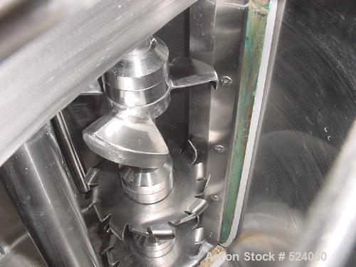USED: MTI paste mixer, type P-Z29-100/ADD. Vertical heating/coolingmixer combination, capacity 26 gallon (100 liters), jacketed tank,working capacity 18.5 gallon (70 liters). 380 volts/50 hz/3 ph,sta...