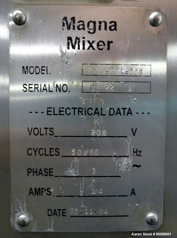 Used Magna High Speed Single Arm Mixer, Model 50H-4C1-208