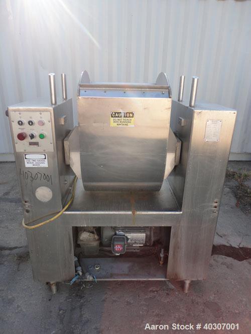 Used- Stainless Steel Magna High Speed Single Arm Mixer, Model 50H-4C1, approximate 10 gallon/50 pound working capacity