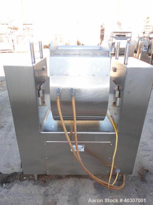 Used Stainless Steel Magna High Speed Single Arm Mixer, Model 50H-4C1, approximate 10 gallon/50 pound working capacity