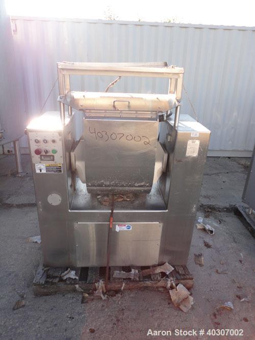 Used Stainless Steel Magna High Speed Single Arm Mixer, Model 50H-4C1, approximate 10 gallon/50 pound working capacity