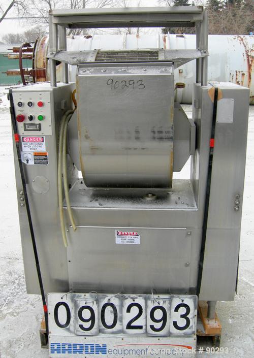 Used Stainless Steel Magna High Speed Single Arm Mixer, Model 50H-4C1, approximate 10 gallon/50 pound working capacity