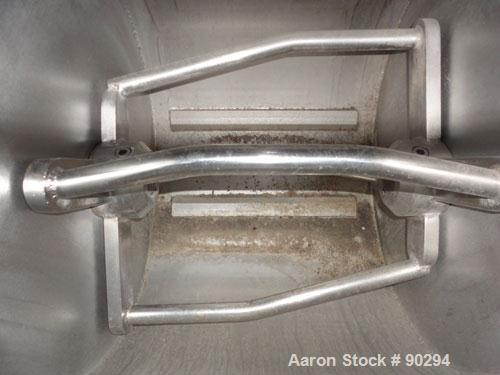 Used Stainless Steel Magna High Speed Single Arm Mixer, Model 50H-4C1, approximate 10 gallon/50 pound working capacity