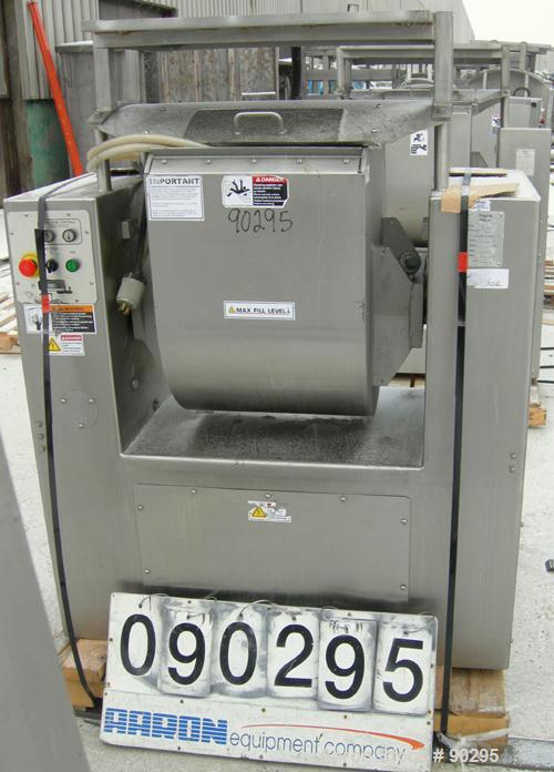 Used Stainless Steel Magna High Speed Single Arm Mixer, Model 50H-4C1, Approximate 10 gallon/50 pound working capacity