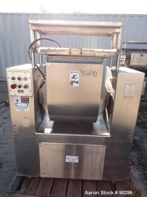 Used- Stainless Steel Magna High Speed Single Arm Mixer, Model 50H-4C1, approximate 10 gallon/50 pound working capacity