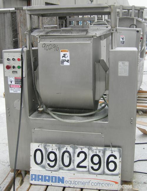 Used Stainless Steel Magna High Speed Single Arm Mixer, Model 50H-4C1, approximate 10 gallon/50 pound working capacity