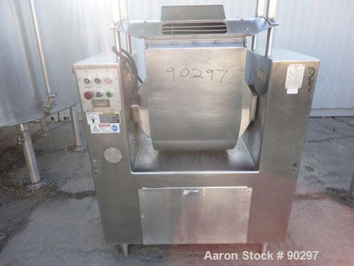 Used Stainless Steel Magna High Speed Single Arm Mixer, Model 50H-4C1, approximate 10 gallon/50 pound working capacity
