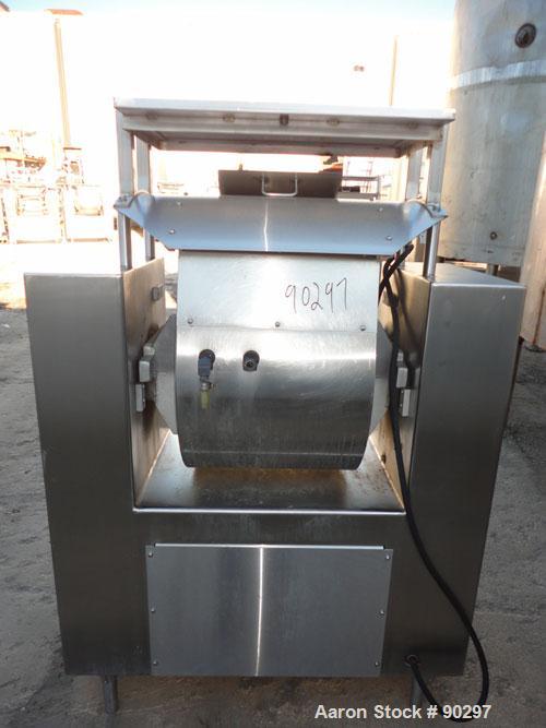 Used Stainless Steel Magna High Speed Single Arm Mixer, Model 50H-4C1, approximate 10 gallon/50 pound working capacity
