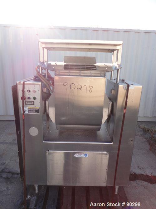Used Stainless Steel Magna High Speed Single Arm Mixer, Model 50H-4C1, approximate 10 gallon/50 pound working capacity