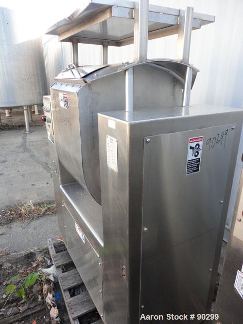 Used Stainless Steel Magna High Speed Single Arm Mixer, Model 50H-4C1, approximate 10 gallon/50 pound working capacity