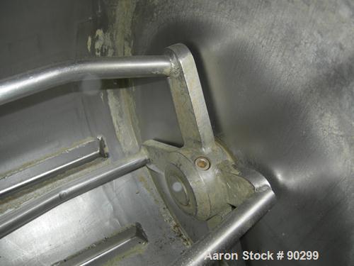 Used Stainless Steel Magna High Speed Single Arm Mixer, Model 50H-4C1, approximate 10 gallon/50 pound working capacity