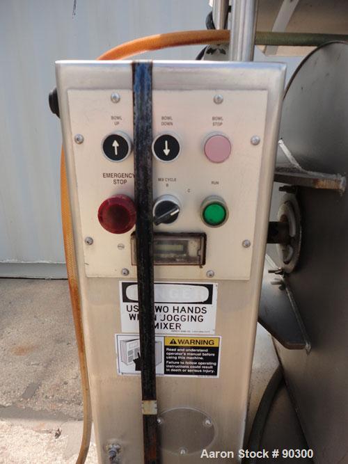 Used Stainless Steel Magna High Speed Single Arm Mixer, Model 50H-4C1, approximate 10 gallon/50 pound working capacity
