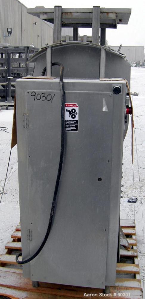 Used Stainless Steel Magna High Speed Single Arm Mixer, Model 50H-4C1, approximate 10 gallon/50 pound working capacity