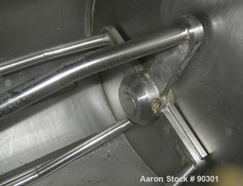 Used Stainless Steel Magna High Speed Single Arm Mixer, Model 50H-4C1, approximate 10 gallon/50 pound working capacity