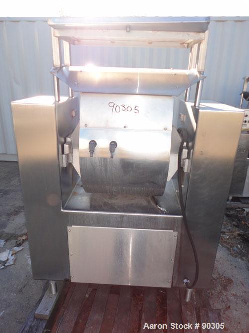 Used- Stainless Steel Magna High Speed Single Arm Mixer, Model 50H-4C1, approximate 10 gallon/50 pound working capacity