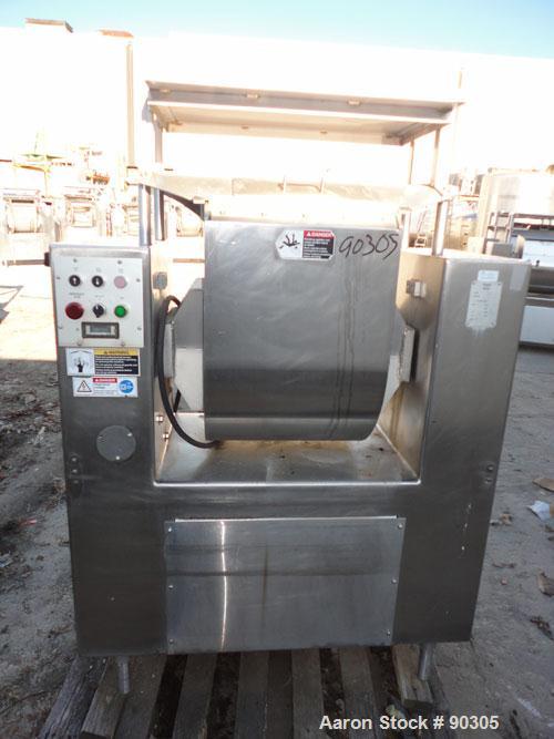 Used Stainless Steel Magna High Speed Single Arm Mixer, Model 50H-4C1, approximate 10 gallon/50 pound working capacity