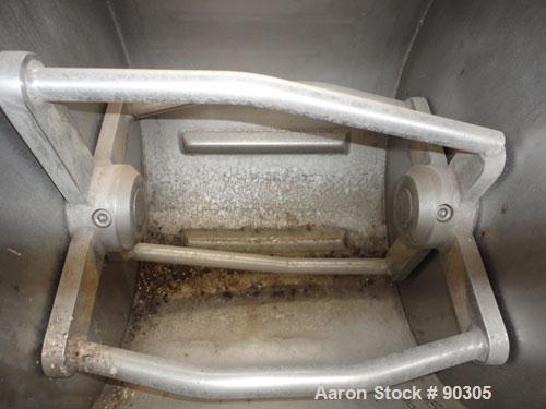 Used Stainless Steel Magna High Speed Single Arm Mixer, Model 50H-4C1, approximate 10 gallon/50 pound working capacity