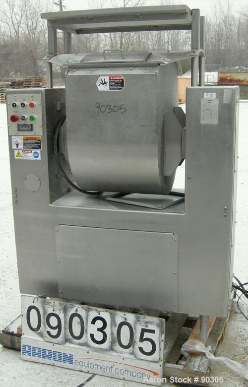 Used Stainless Steel Magna High Speed Single Arm Mixer, Model 50H-4C1, approximate 10 gallon/50 pound working capacity