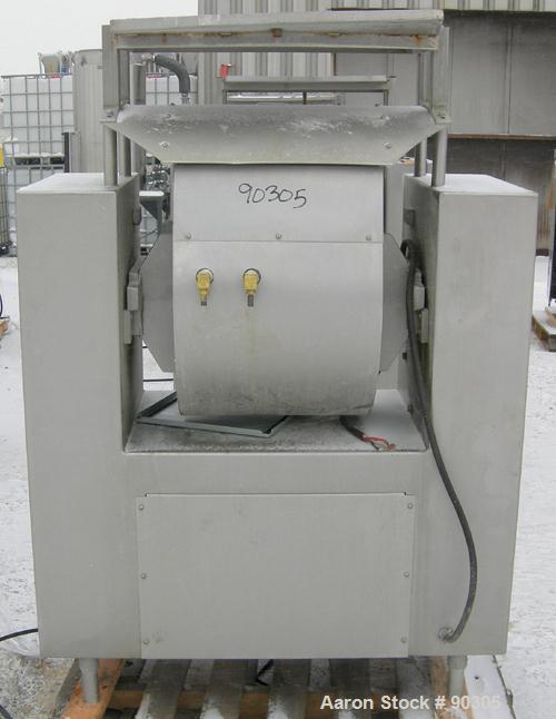 Used Stainless Steel Magna High Speed Single Arm Mixer, Model 50H-4C1, approximate 10 gallon/50 pound working capacity