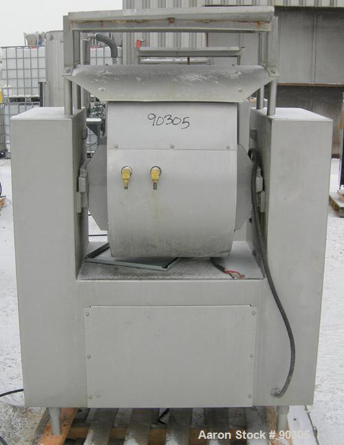 Used- Stainless Steel Magna High Speed Single Arm Mixer, Model 50H-4C1, approximate 10 gallon/50 pound working capacity