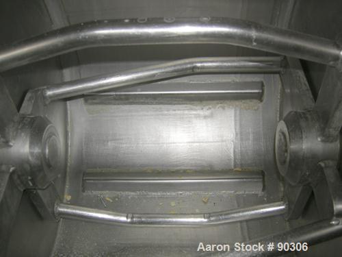Used Stainless Steel Magna High Speed Single Arm Mixer, Model 50H-4C1, approximate 10 gallon/50 pound working capacity