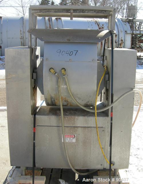 Used Stainless Steel Magna High Speed Single Arm Mixer, Model 50H-4C1. Approximate 10 gallon/50 pound working capcity