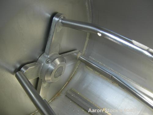 Used Stainless Steel Magna High Speed Single Arm Mixer, Model 50H-4C1. Approximate 10 gallon/50 pound working capcity
