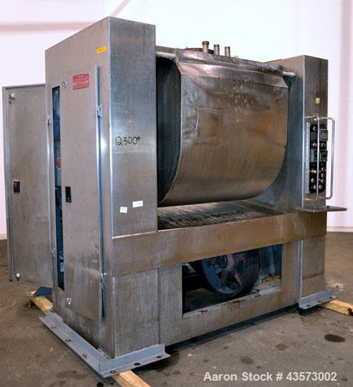 Used Stainless Steel Oshikiri Model HM1000FJ Horizontal Mixer