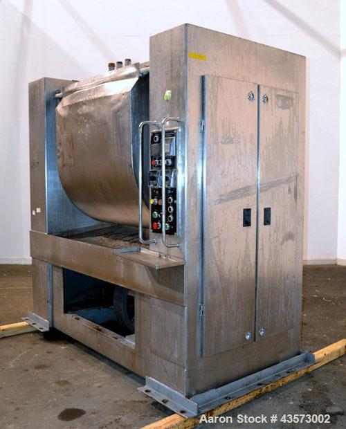 Used Stainless Steel Oshikiri Model HM1000FJ Horizontal Mixer