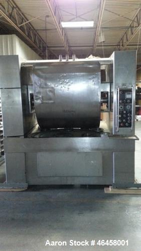 Used Oshikiri Model HM1000FJ Horizontal Mixer. Machine is of 304 stainless steel construction. Approximately a 1000 pound (450 KG) dough weight batch size. Stainless steel jacketed bowl approximate 4...