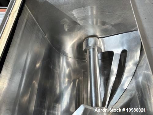Used Peerless 9SD Single Arm Mixer – 2,800 lb Capacity, All Stainless, 75 HP with Allen Bradley Controls