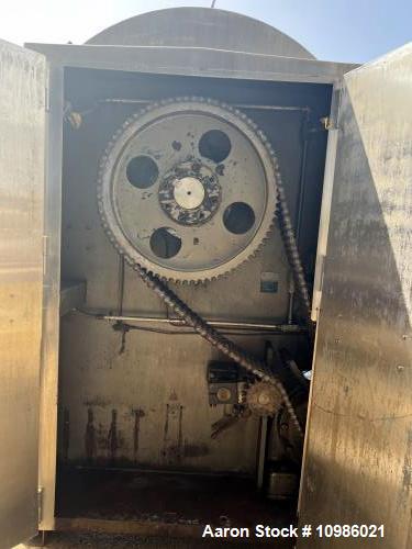 Used Peerless 9SD Single Arm Mixer – 2,800 lb Capacity, All Stainless, 75 HP with Allen Bradley Controls