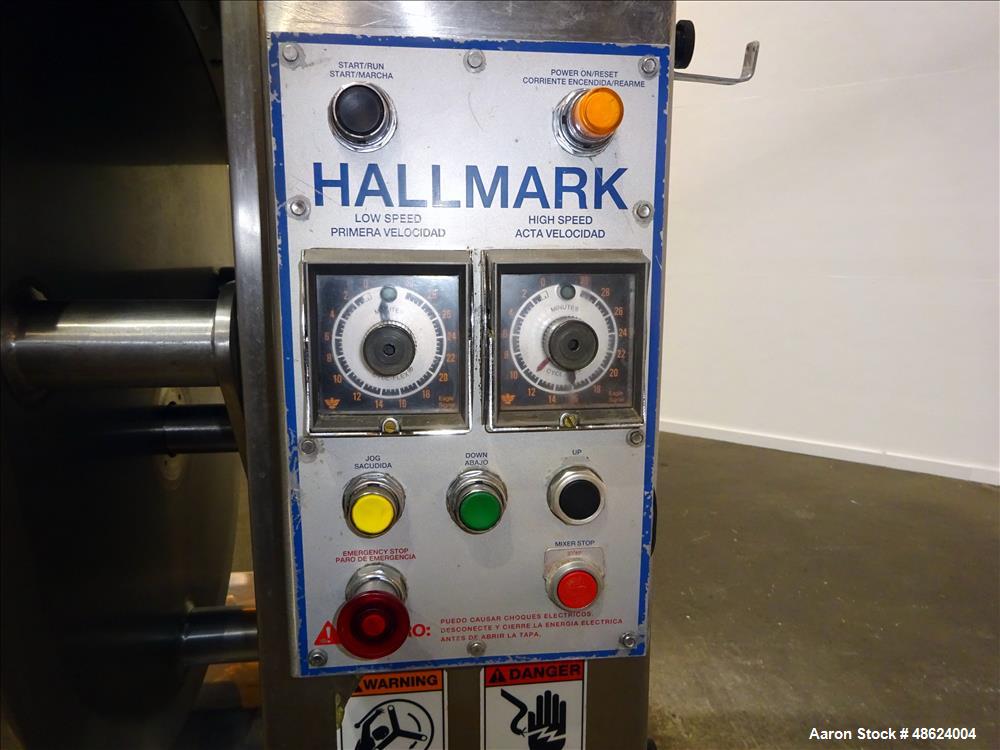 Used Peerless Single Arm Mixer, Model SD 3, Stainless Steel.
