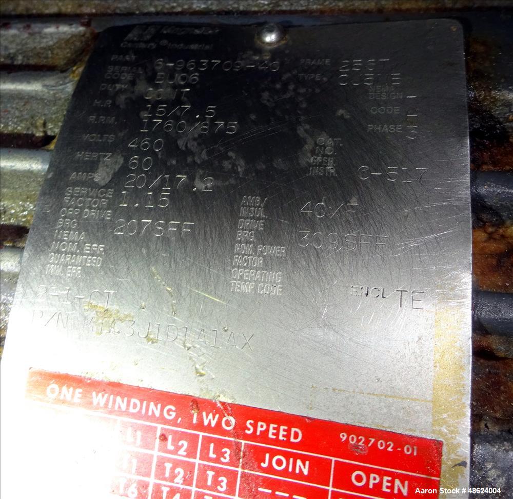 Used Peerless Single Arm Mixer, Model SD 3, Stainless Steel.