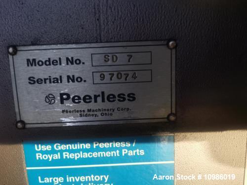 Peerless Model SD7 Single Arm Mixer.