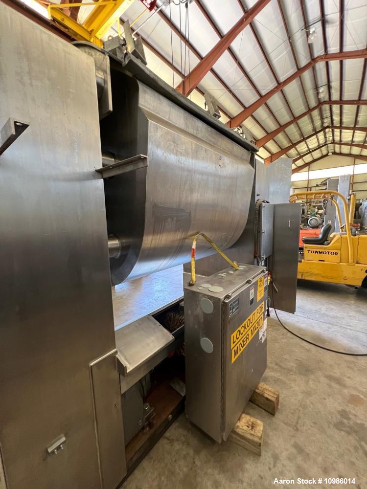 Used Peerless Single Arm Mixer, Model SD9TWT; 2800 lb. capacity