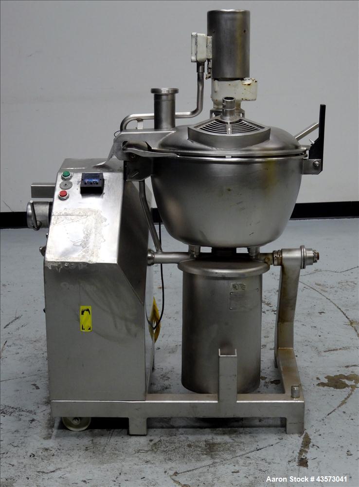 Used Stephan Model VCM44E-S Vertical Cutter/Mixer. Stainless steel, capacity 12