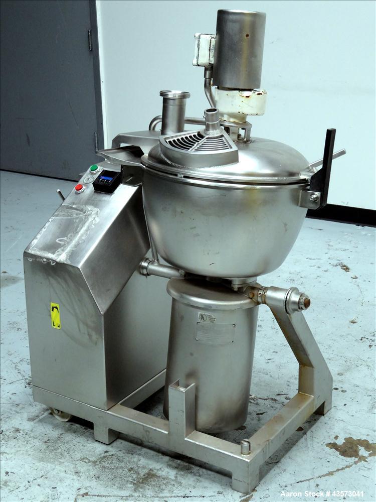 Used Stephan Model VCM44E-S Vertical Cutter/Mixer. Stainless steel, capacity 12