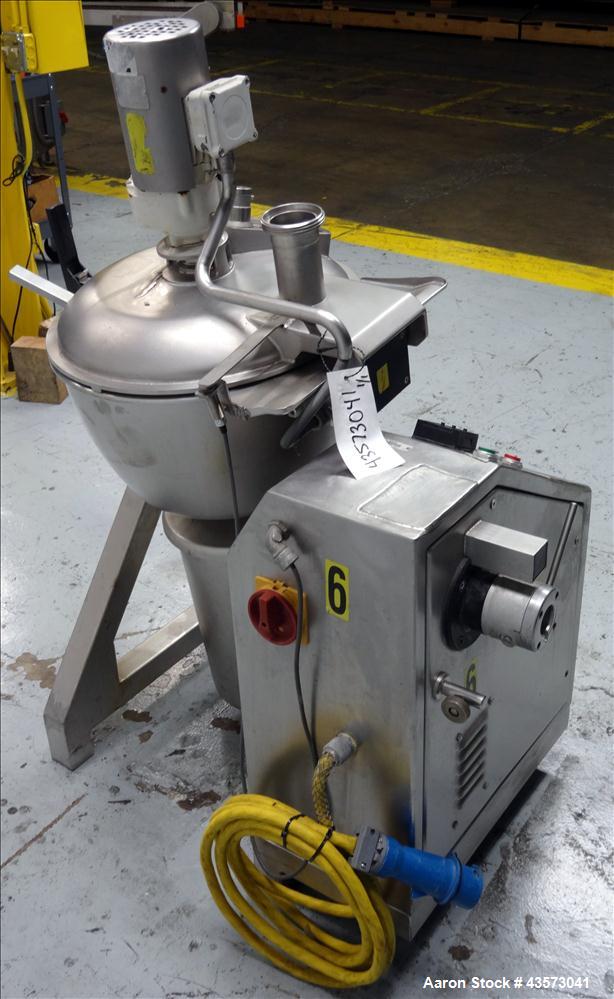 Used Stephan Model VCM44E-S Vertical Cutter/Mixer. Stainless steel, capacity 12