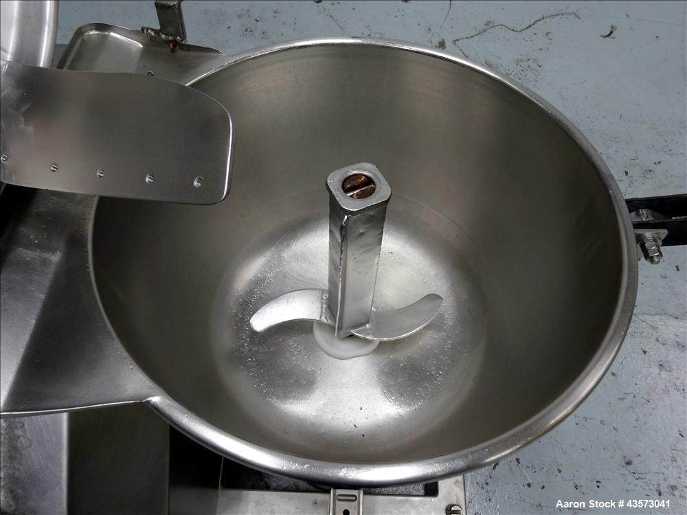 Used Stephan Model VCM44E-S Vertical Cutter/Mixer. Stainless steel, capacity 12