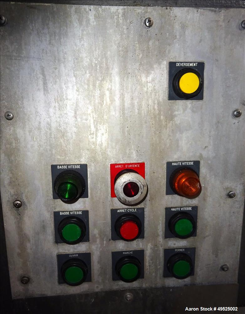 Used Vicars Single Arm Mixer, Approximate 2,200 Pound Capacity, Stainless Steel