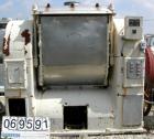 Used Champion Single Arm Slow Speed Rotary Mixer. Approximate 300 gallon capacity, mixing capacity approximately 1200 lbs. Carbon steel, jacketed bowl 43-1/2