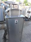 Used Magna High Speed Single Arm Mixer, Model 50H-4C1. Approximate 10 gallon/50 pound working capacity, 304 stainless steel. Jacketed bowl 18