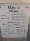 Used Stainless Steel Magna High Speed Single Arm Mixer, Model 50H-4C1, approximate 10 gallon/50 pound working capacity
