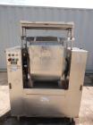 Used Stainless Steel Magna High Speed Single Arm Mixer, Model 50H-4C1. Approximate 10 gallon/50 pound working capcity