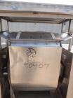 Used Stainless Steel Magna High Speed Single Arm Mixer, Model 50H-4C1. Approximate 10 gallon/50 pound working capcity