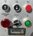 Used Stainless Steel Magna High Speed Single Arm Mixer, Model 50H-4C1. Approximate 10 gallon/50 pound working capcity